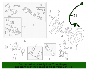 ABS sensor rear right Mazda CX-5 13-15 AWD