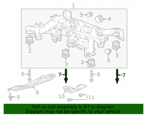 Cadillac CTS 14-19 Rear Subframe Bolt