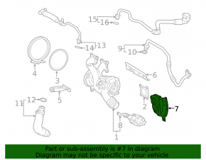 Exhaust manifold protection BMW X5 G05 19-23 lower