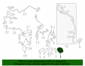 EGR valve Mitsubishi Outlander 18-22 PHEV