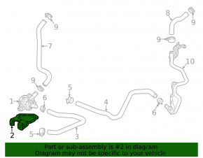 Coolant Pump Bracket Honda Accord 18-22 2.0 hybrid