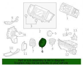Front left door speaker for Honda Accord 2013-2017