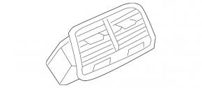 Audi A6 C7 12-18 center console air duct deflector broken mount