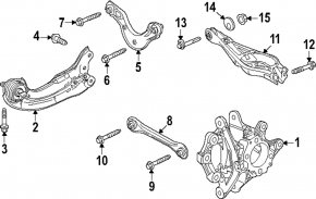 Rear left transverse control arm Honda Civic XI FE/FL 22-