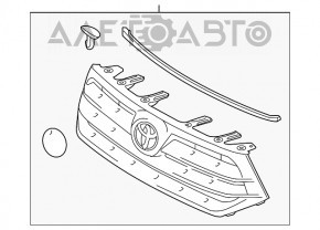 Grill grill Toyota Highlander 11-13 FPS