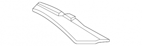 Front bumper molding lower left Toyota Venza 21 - chrome