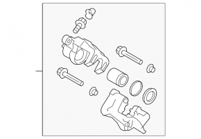 Rear right caliper assembly for Kia Sportage 17-22 FWD electric