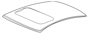 Metal roof under the hatch Acura ILX 13-15 dent, sawed off