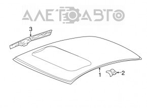 Metal roof under the hatch Acura ILX 13-15 dent, sawed off