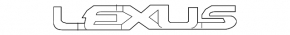 The emblem inscription LEXUS on the trunk lid of the Lexus ES350 07-12