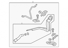 Fuel filler neck for Toyota Avalon 13-18 2.5 hybrid