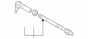 Steering rod with tip right Audi Q7 4L 10-15