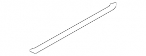 Lower rear right door trim for Nissan Murano z51 09-14 chrome
