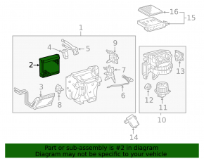 Lexus GX470 03-09 Evaporator with Temperature Sensor