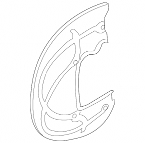Front left brake disc cover Audi Q7 16-
