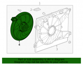 Chevrolet Trax 15-20 LUV Cooling Fan