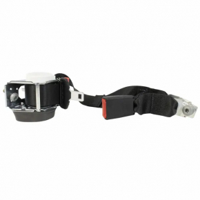 Rear seat belt central Ford Fiesta 11-19 4d black