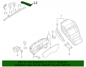 Projection on the windshield Lincoln MKZ 13-20