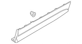 Ford Edge 15-24 lower rear left door trim structure