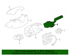 Steering column switch right Jaguar F-Pace X761 17-20
