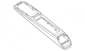 Upper center console trim Volkswagen ID.4 21-22 black