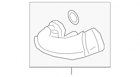 Air duct for turbine right BMW 5 G30 18-19 4.4T
