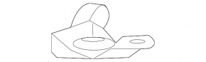 Upper left radiator mount Chevrolet Malibu 16-