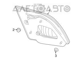 Inner lamp trunk lid right Nissan Sentra 13-15 prerest