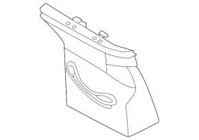 Center pillar trim upper belt right BMW i4 22-26 black