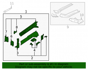 Subaru Forester 25-26 front right quarter panel on the body, graphite
