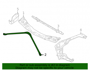Front strut bar BMW 2 F44 20-24 228i, M235i