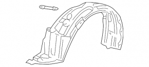 Front right fender liner Toyota Prius 20 04-09