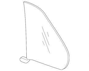 Door glass triangle rear right VW Golf 15-19 5d
