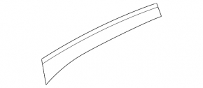 Right front panel trim for Nissan Rogue 14-20 black leather