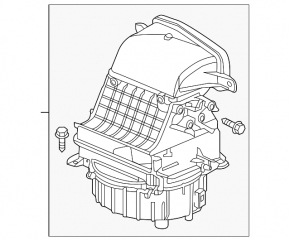 The bare heater housing of a 19-25 Honda Passport