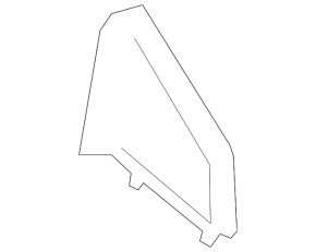 Left trunk lid trim cap for Kia Niro 17-22, black