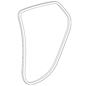 Rear left door seal for Chevrolet Malibu 16-23