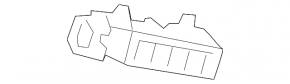 Front bumper mount right wing Kia Forte 4d 14-16