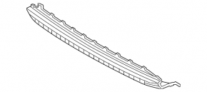 Hyundai Ioniq 17-19 front bumper lower grille
