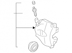 Front left caliper Audi A3 8V 15-20