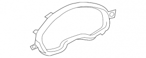 Black instrument panel trim for the Audi A4 B9 17-25