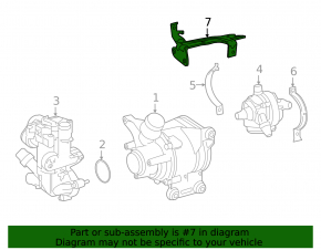 Mercedes GLC 300 20-22 Intercooler Pump Bracket (3 parts)