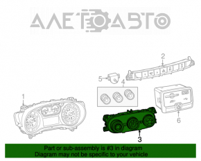 Climate control heater control Fiat 500L 14-