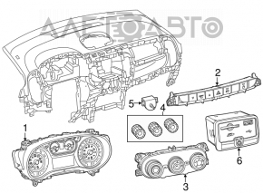 Climate control heater control Fiat 500L 14-