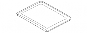 Lincoln MKX 16-18 rear hatch glass