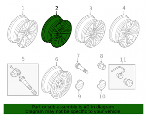 Wheel disk R20 Ford Explorer 20-24 type 3