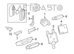 Antenna Keyless Buick Encore 13-19 Front