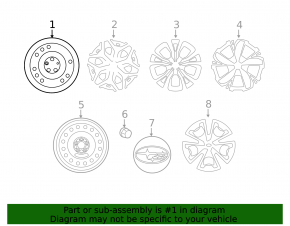Wheel disk R17 Subaru Forester 19-24 SK iron