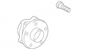 Front left hub Lexus CT200h 11-17 rusty, broken stud