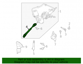 Steering joint for Toyota Prius 30 10-15